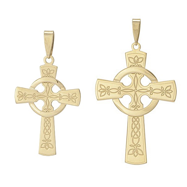 Pingente Cruz celta trabalhada M e G