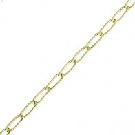 Pulseira em Ouro 18k 19cm Elos Iguais Oca - 1.50g