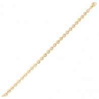 Pulseira em Ouro 18k Bailarina Oca 19cm - 4.50g