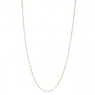 Corrente em Ouro 18k Veneziana Elo Longo 60cm - 1.40g