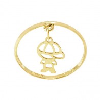 Anel Com Pingente Menino