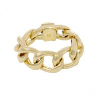 Anel em Ouro 18k  Groumet Maleável Polido