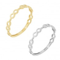 Anel Fino Infinito Polido