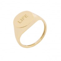 Anel Label Versátil Life Polido  			