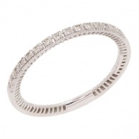 Anel em Ouro Branco 18k Arum com 15 Brilhantes