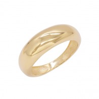 Anel em Ouro 18k Abaulado Polido
