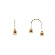 Brinco Ferradura Bola Polida