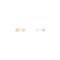 Brinco em Ouro 18k Flecha Mini