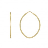 Brinco Argola Navete Fio Quadrado