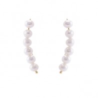 Brinco Ear Cuff com Pérolas