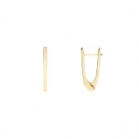 Brinco em Ouro 18k Argola  U Polida