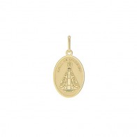 Pingente Ouro Medalha Nossa Sra. Aparecida