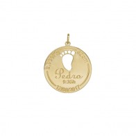 Pingente Personalizado Mandala Nascimento Polida