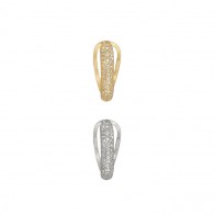 Piercing em Ouro 18k Pavê Cravejado com 46 Brilhantes