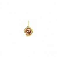 Pingente Flor Pequena Bicolor