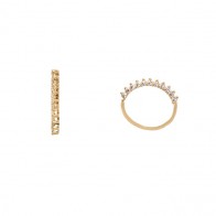 Piercing em Ouro 18k Argola com Zircônias