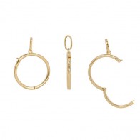 Pingente My Love Argola Polida Grande