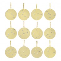 Pingente Ouro Signos Constellation Bicolor (valor unitário)