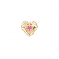 Pingente Baby Love Separador com 1 Rubi e 1 Brilhante