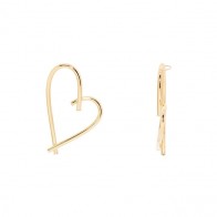 Pingente em Ouro 18k Coração Grande Fio 3mm