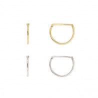 Piercing em Ouro 18k Argola Grande Polida