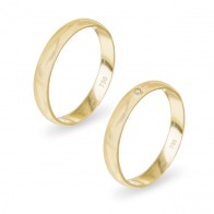 Aliança em Ouro 18k Anatômica 3mm