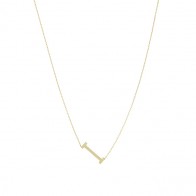 Gargantilha em Ouro 18k Letra I - Pequena