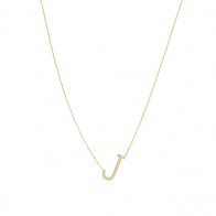 Gargantilha em Ouro 18k  Letra J - Pequena