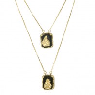 Escapulário Nossa Senhora com Onix