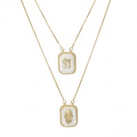 Escapulário Judeu  com Madrepérola