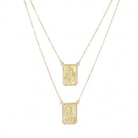 Escapulário Médio Estampado Corrente Veneziana