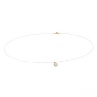 Gargantilha Nylon Ponto de Luz Zircônia