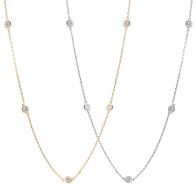 Gargantilha Pastilha com Brilhantes 