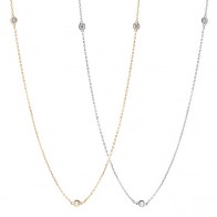 Gargantilha Pastilha com Brilhantes 