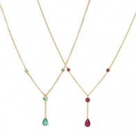 Gargantilha Ouro Amarelo 18k  Choker Gota 4x6