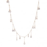 Gargantilha Círculos com Zircônias Brancas