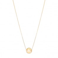 Gargantilha em Ouro 18k Bola 9mm Polida 