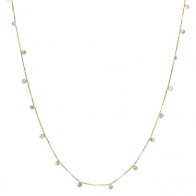 Gargantilha Dambete com 30 Zircônias Brancas - 50cm