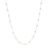 Gargantilha Veneziana com Zircônias Brancas 3mm