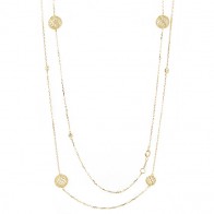 Gargantilha Globe com 3 Brilhantes