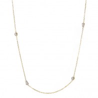 Gargantilha Fall 70cm com 19 Brilhantes