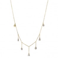 Gargantilha Fall Choker com 10 Brilhantes