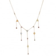 Gargantilha Mix Color com Pedras Naturais