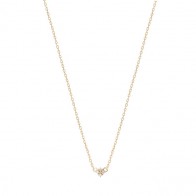 Gargantilha em Ouro 18k Pluve com 4 Brilhantes