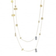 Gargantilha Square Bicolor Longa 