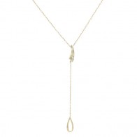 Gargantilha Arrou Gravata com 6 Brilhantes