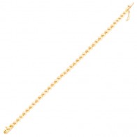 Pulseira em Ouro 18k Bolinhas Polidas - 16cm