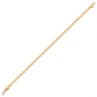 Pulseira em Ouro Amarelo 18k Catena Circulos 18cm