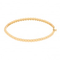 Bracelete em Ouro 18k Bolinhas Polidas
