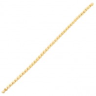 Pulseira em Ouro Amarelo 18k Riviera Sextavada Polida 